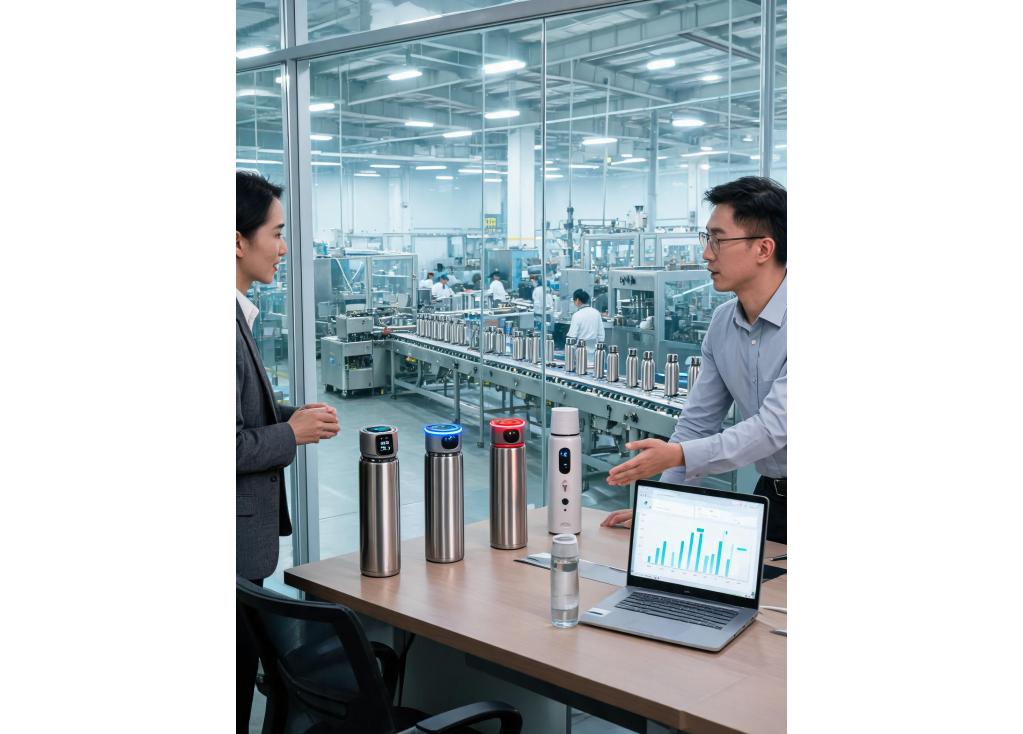 How are smart features like temperature control or hydration tracking being integrated into drinkware?