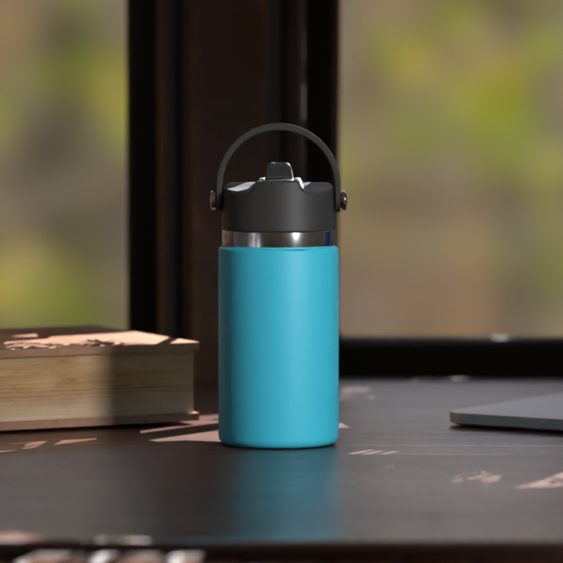 12oz Double Wall Vacuum Insulated Stainless Steel Tumbler with Handle