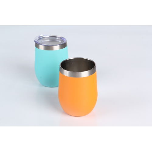 Egg Shape 12oz Stainless Steel Vacuum Insulated Coffee Tumbler 
