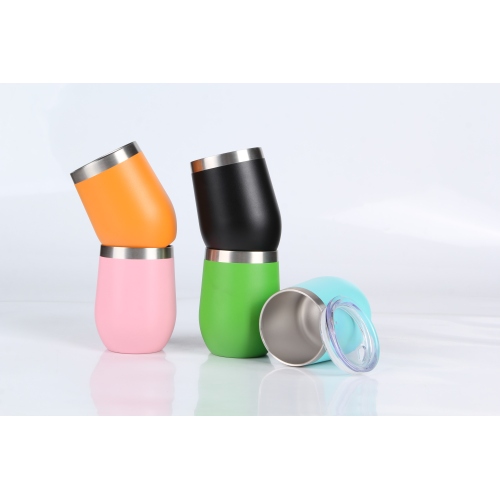 Egg Shape 12oz Stainless Steel Vacuum Insulated Coffee Tumbler 