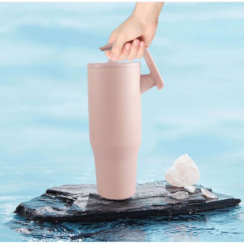 40oz Double Wall Vacuum Insulated Tumbler Rotatable Handle