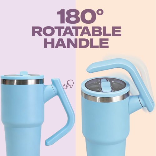 20oz 32oz Stainless Steel Vacuum Insulated 40oz Tumbler with Flexible Handle