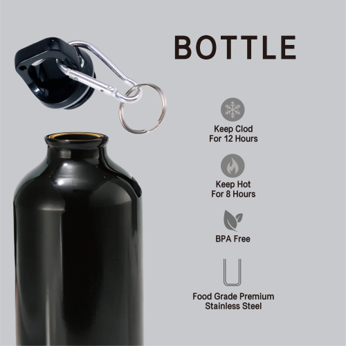 Custom Logo Insulated Sport Bottle 500/750ml with Carabiner