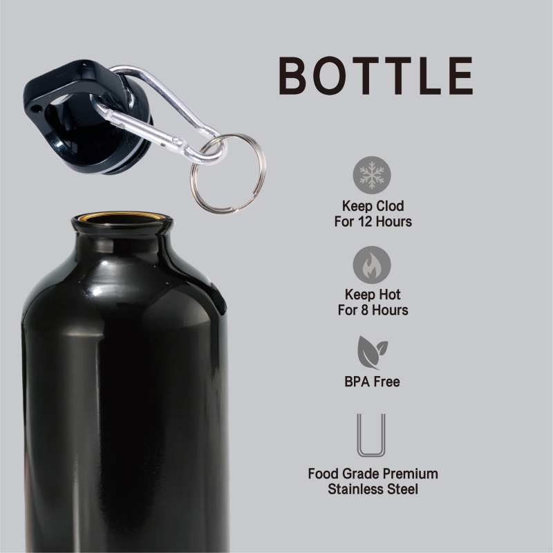 Custom Logo Insulated Sport Bottle 500/750ml with Carabiner