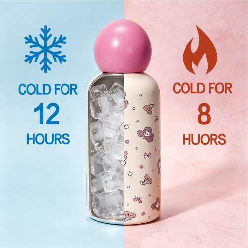 Custom Cute 400ml Kids Stainless Steel Insulated Bottle