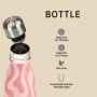 Cola Shape 350ml 500ml 750ml 1L 304 Stainless Steel Vacuum Insulated Water Bottle