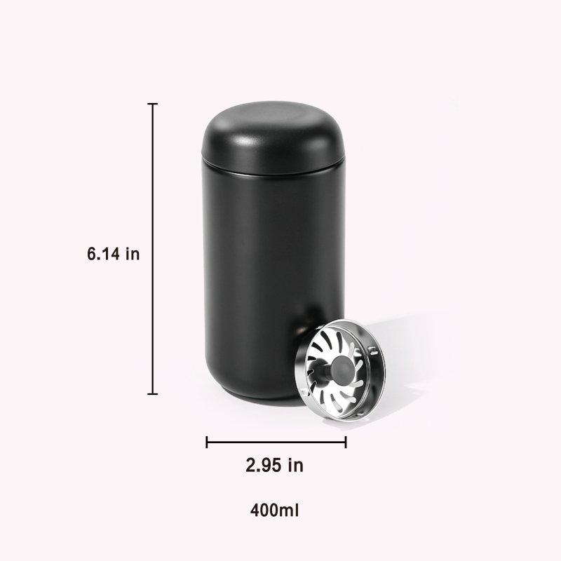 Custom 304 Stainless Steel Vacuum Insulated Mug with Tea Infuser