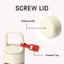 400ml Stainless Steel Double Wall Vacuum Flask with Handle
