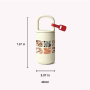 400ml Stainless Steel Double Wall Vacuum Flask with Handle