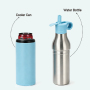 2-in-1 Insulated Water Bottle & Cooler Can 400ml