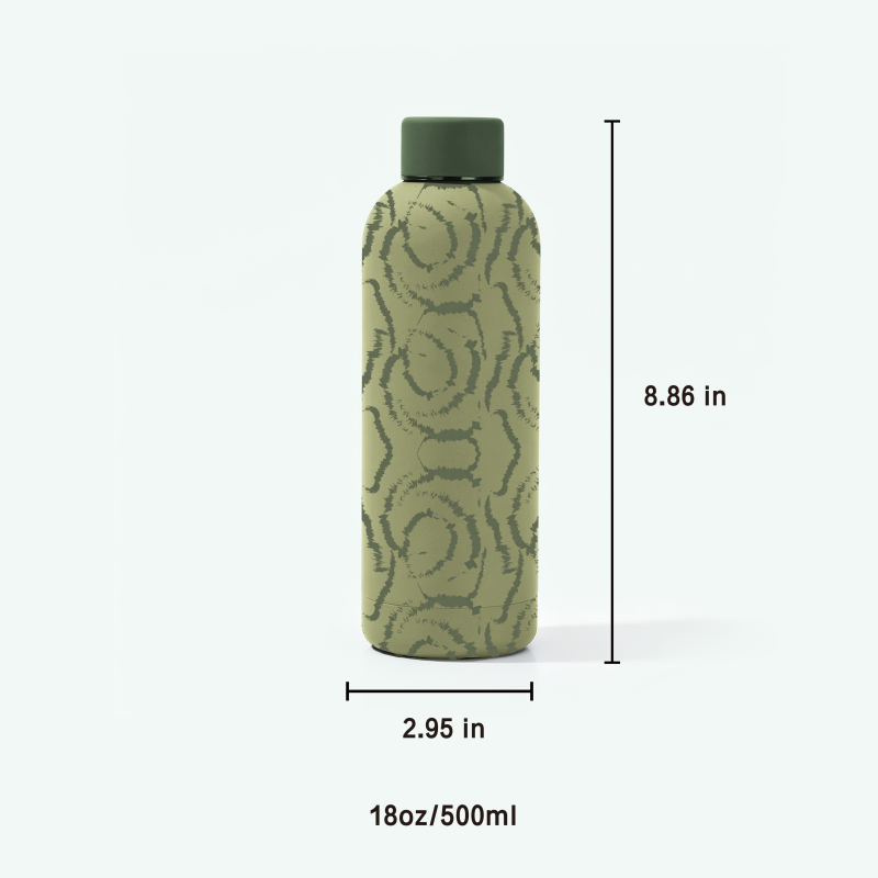 500ml Vacuum Insulated Stainless Steel Water Bottle with Silicone Rope