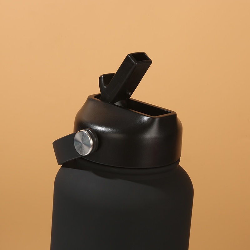 32oz 1L Stainless Steel Vacuum Sports Bottle with Straw Lid