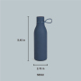 Double Wall Vacuum Insulated Stainless Steel Water Bottle with Silicone Rope