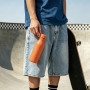 Double Wall Vacuum Insulated Stainless Steel Water Bottle with Silicone Rope