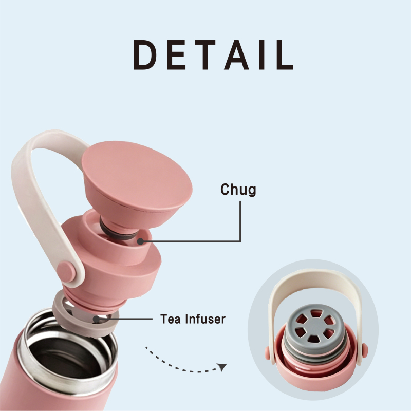 Custom 304 Stianless Steel Water Bottle with Tea Infuser