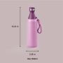 500ml 304 Stainless Steel Multi-section Water Bottle with Rope