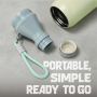 500ml 304 Stainless Steel Multi-section Water Bottle with Rope