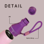 500ml 304 Stainless Steel Multi-section Water Bottle with Rope