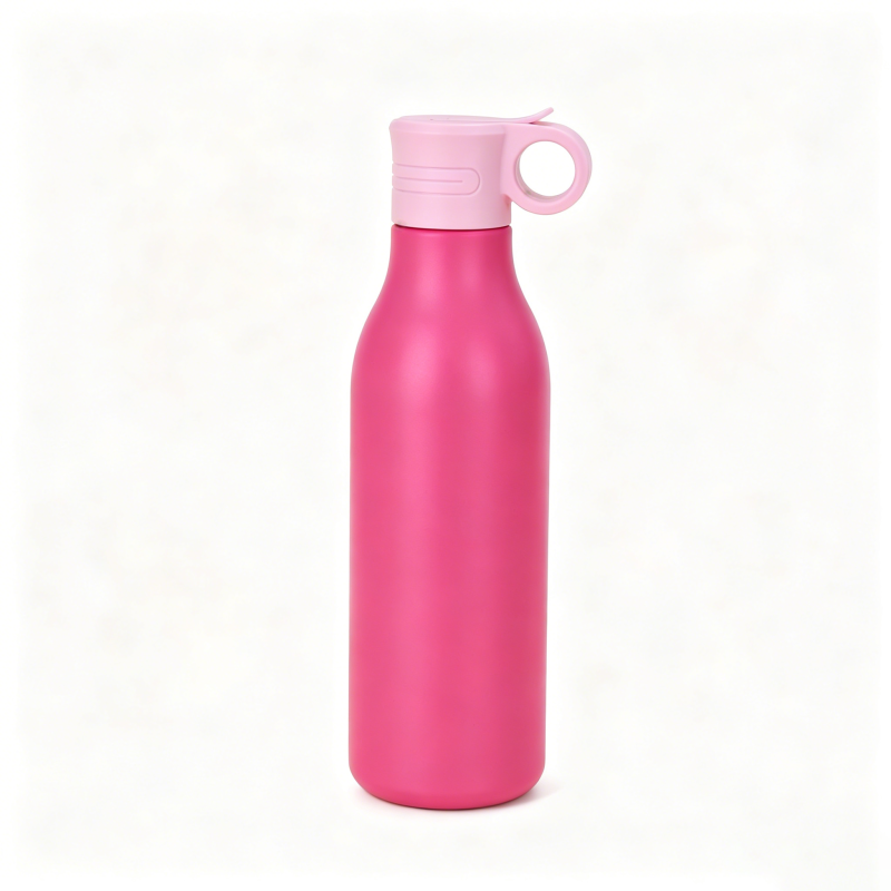 550ml Insulated Stainless Steel Water Bottle Straw Lid