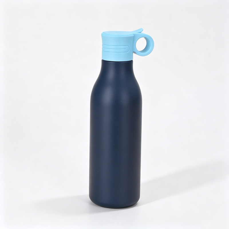 550ml Insulated Stainless Steel Water Bottle Straw Lid