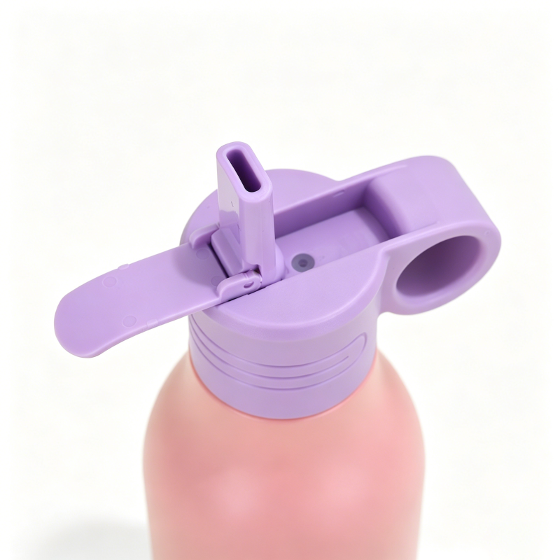 550ml Insulated Stainless Steel Water Bottle Straw Lid
