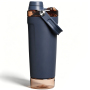 20oz Insulated Stainless Steel Shaker Bottle with Protein Container