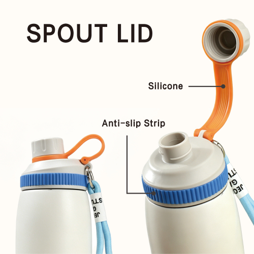 650ml Vacuum Flask 304 SS Leakproof Sports Bottle Handle