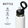 Custom 24oz 18oz 304SS Insulated Bottle with Magnetic Phone Holder