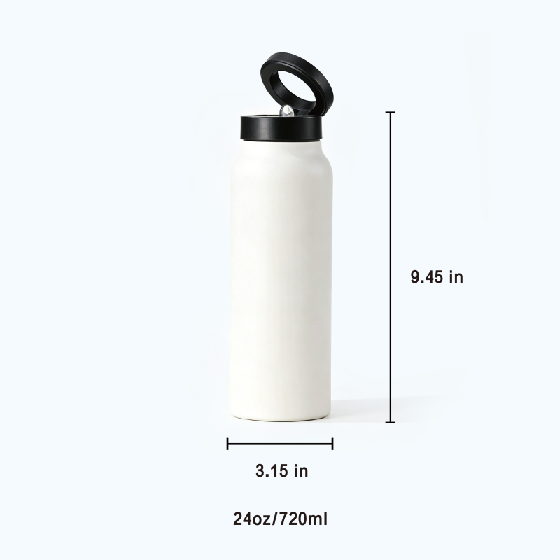 Custom 24oz 18oz 304SS Insulated Bottle with Magnetic Phone Holder