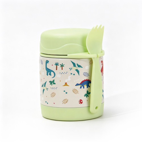 Cartoon 12oz Insulated Stainless Steel Lunch Box & Spoon Cartoon 12oz Insulated Stainless Steel Lunch Box & Spoon