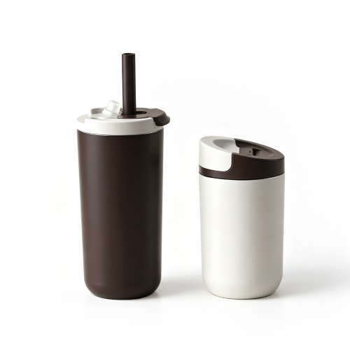 350/500ml Stainless Steel Vacuum Mug with 2-in-1 Straw 350/500ml Stainless Steel Vacuum Mug with 2-in-1 Straw