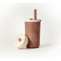 Custom Stainless Steel Vacuum Coffee Mug 350/500ml with 2-in-1 Straw