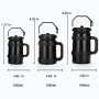 40oz 64oz Stainless Steel Water Bottle Set with Mate Cup