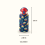 Double Wall Insulated Kids Water Bottle 350ml with Straw Lid