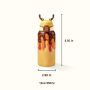 Kids 350ml Insulated Stainless Steel Water Bottle with Straw Lid