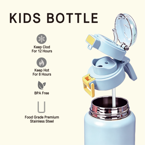 Custom Kids 420ml Stainless Steel Vacuum Flask Water Bottle