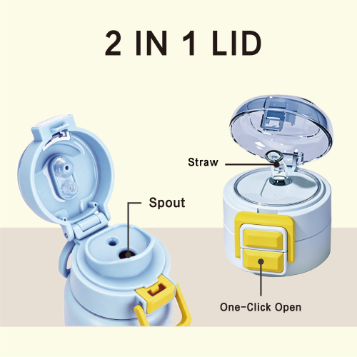 Custom Kids 420ml Stainless Steel Vacuum Flask Water Bottle