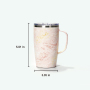18 oz Double-Wall Vacuum Coffee Tumbler with Handle