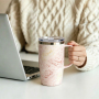 18 oz Double-Wall Vacuum Coffee Tumbler with Handle