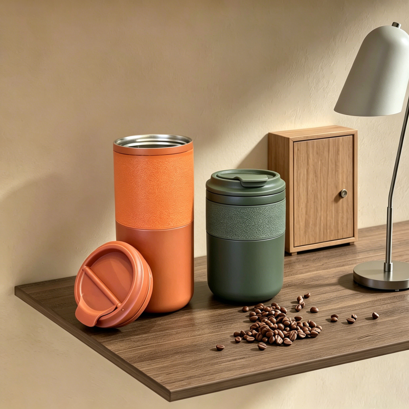 BPA Free Double Wall Stainless Steel Coffee Mug 280/550ml
