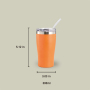 10oz Vacuum Insulated Stainless Steel Tumbler with Straw