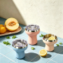 Custom 304 Stainless Double Wall Margarita Tumbler w/ Rim