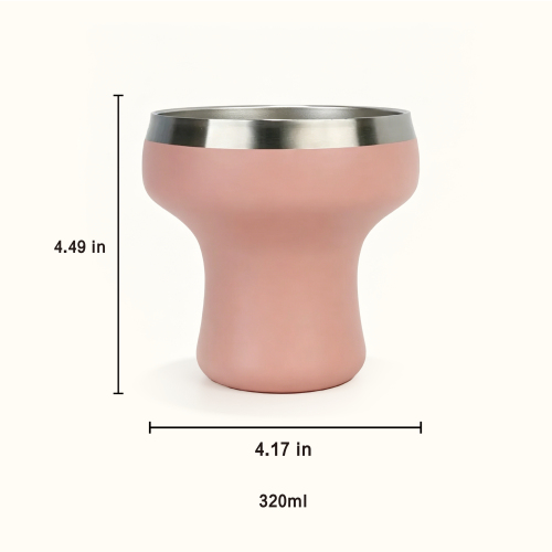 Custom 304 Stainless Double Wall Margarita Tumbler w/ Rim