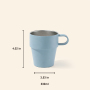 Outdoor Camping 330ml Stainless Steel Coffee Mug with Handle