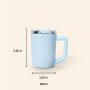 Custom 15oz Stainless Steel Leakproof Coffee Tumbler with Handle