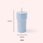 450ml 304 Stainless Steel Vacuum Insulated Tumbler with Straw