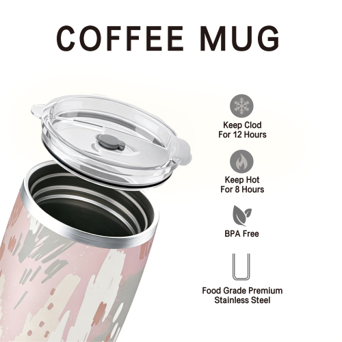 Custom 20oz Stainless Steel Vacuum Insulated Coffee Tumbler