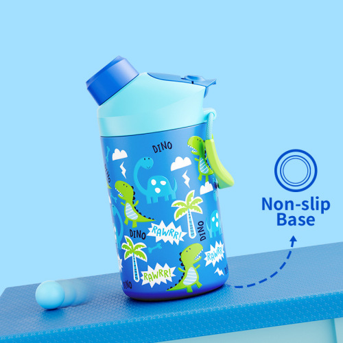 Custom Dinosaur Kids Water Bottle 12oz Vacuum Insulated 2in1