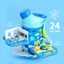 Custom Dinosaur Kids Water Bottle 12oz Vacuum Insulated 2in1
