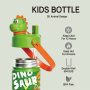 Dinosaur 2026 Kids Water Bottle, Insulated, BPA Free, 2-in-1